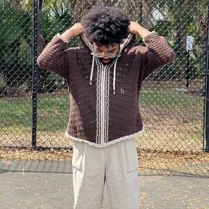 Crocheted hoodie